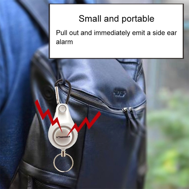DOBERMAN Key-chain Personal Security Alarm Pull Ring Triggered Anti-attack Safety Emergency Alarm DOBERMAN Key-chain Personal Security Alarm Pull Ring Triggered Anti-attack Safety Emergency Alarm